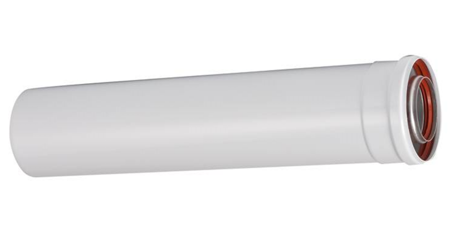 VIVAT Дымоход коаксиальный прямой d 60/100 мм, 0,25 м